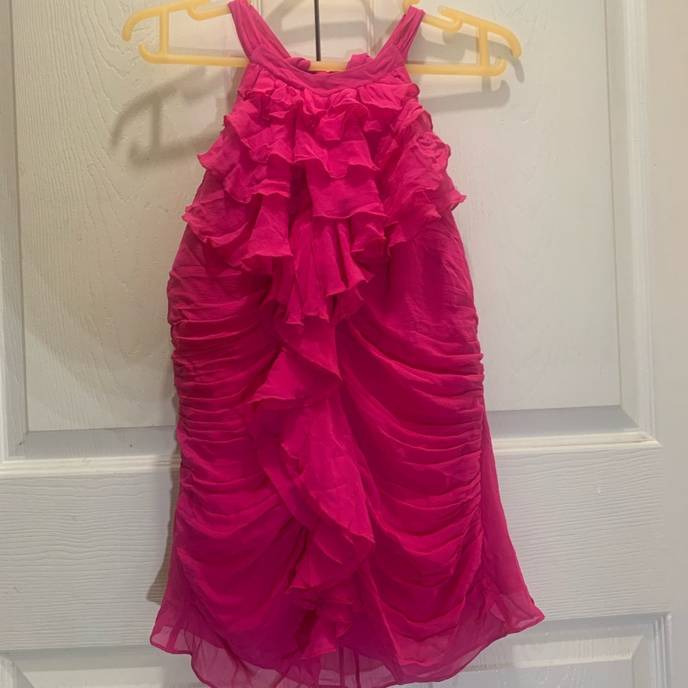 Pink Ruffled Halter shirt